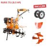 Glebogryzarka spalinowa Ruris 751KS + akcesoria (8.5 HP , szerokość robocza 640 – 900 mm)